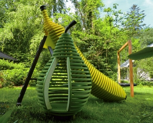 四川组合式雕塑水果滑梯